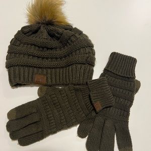 CC beanie and gloves